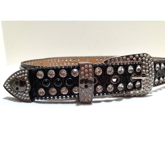 XZQTIVE Unisex Belt Skulls and Rhinestones Punk Rock Goth main image 6
